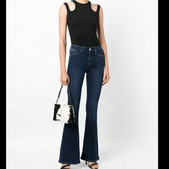 Frame jeans Le High Flare Claremore Size 27 - Picture 1 of 10